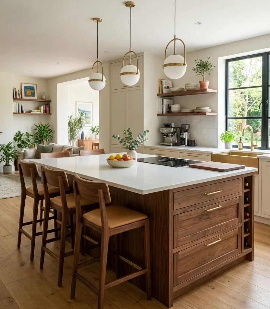4. An Island With Seating to Replace a Separate Breakfast Table