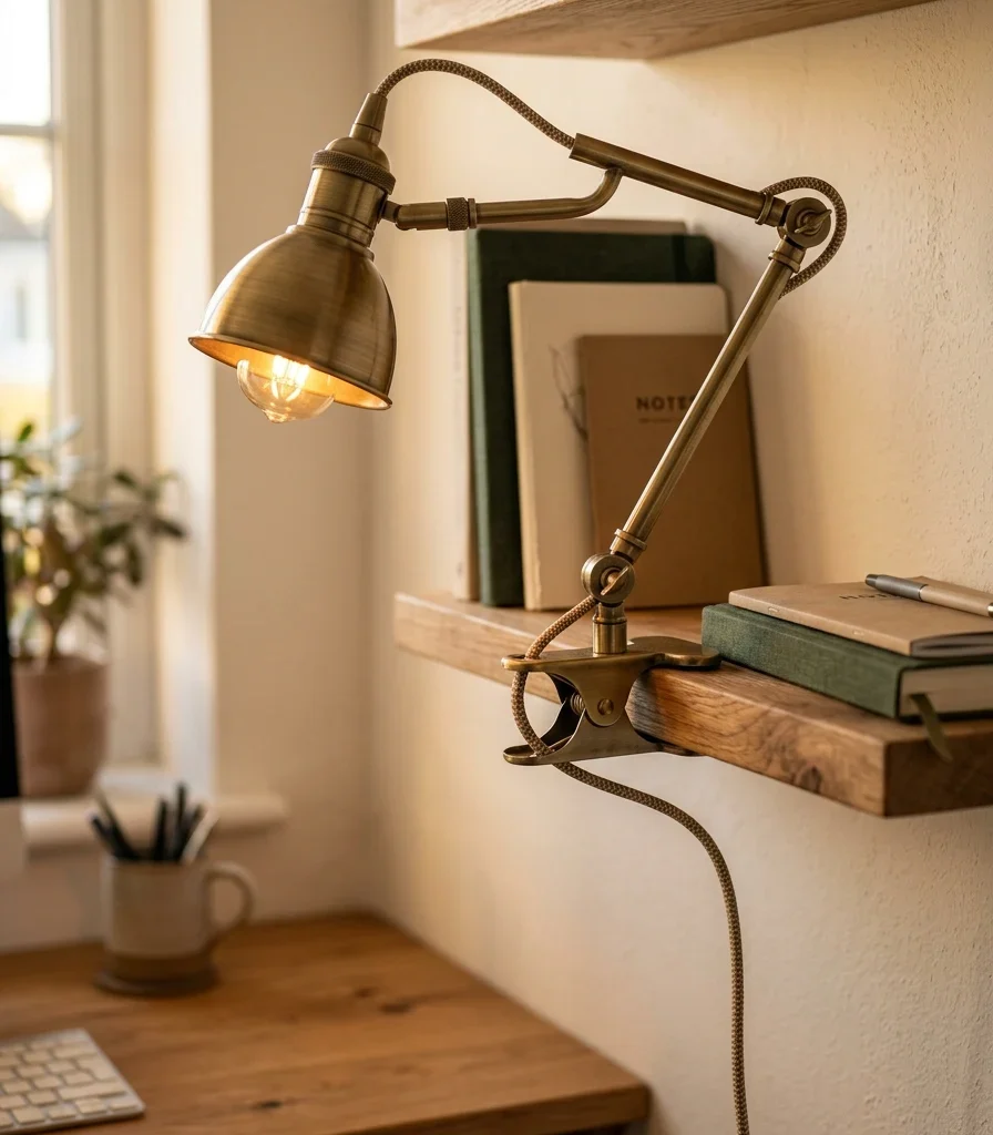 4. Clip-On Task Lamp That Doesn't Need Its Own Surface
