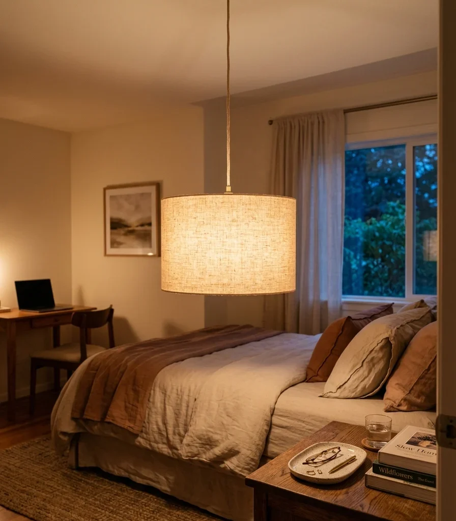 4. Dimmable Pendant That Shifts From Task Light to Ambient Glow