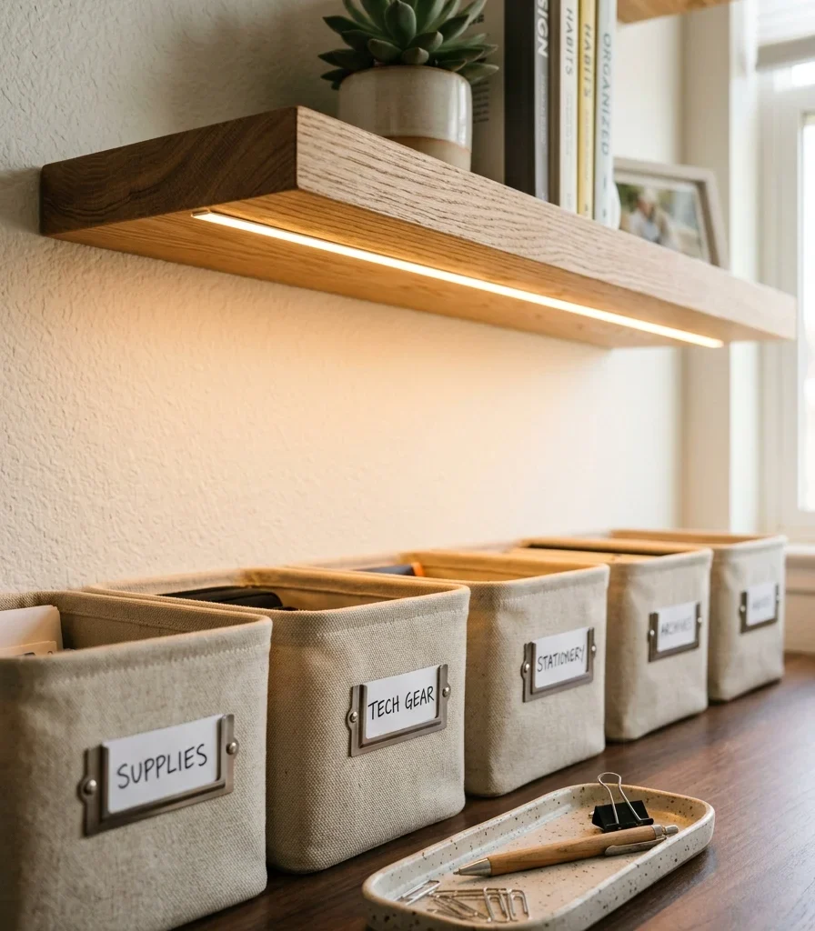 4. Under-Shelf LED Strips That Light Storage Without Clutter