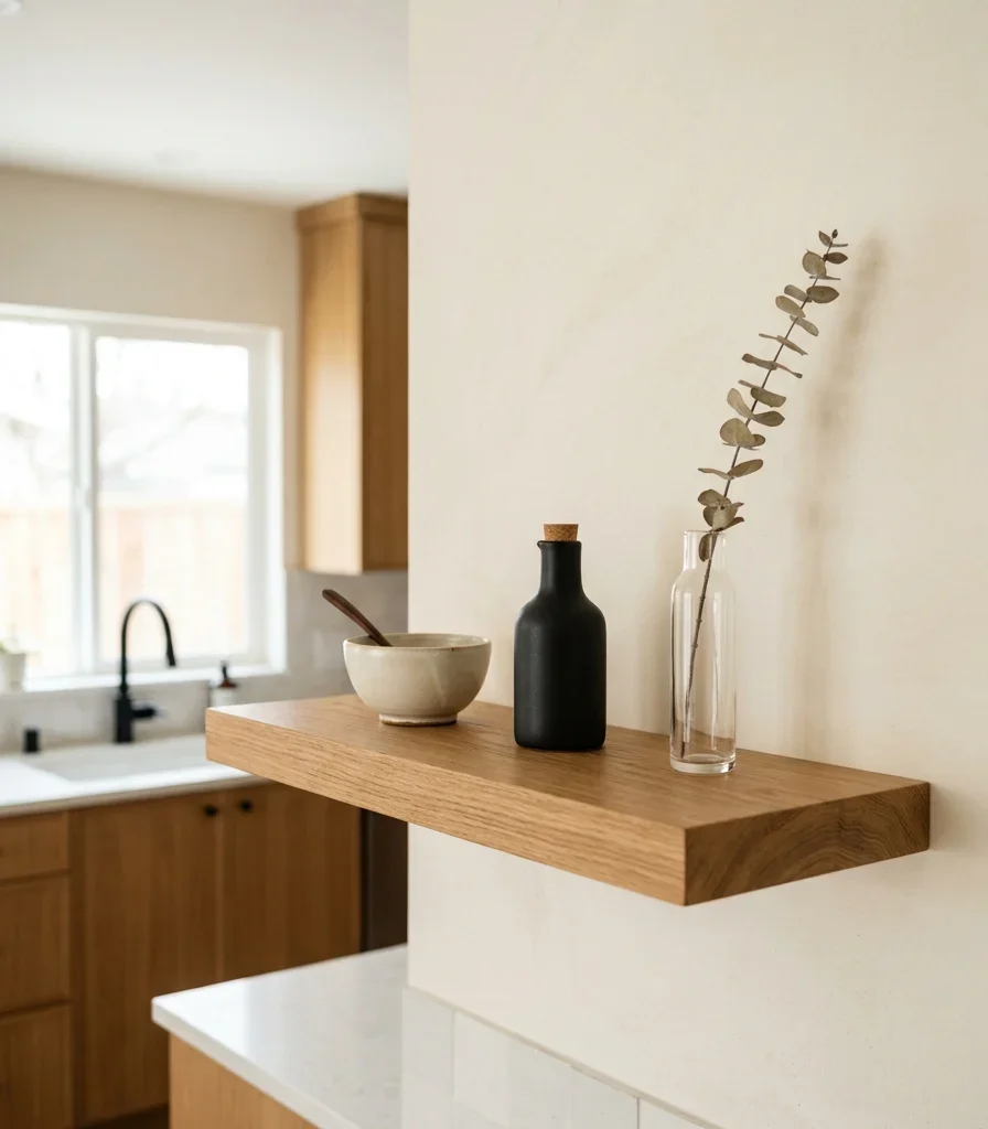 6. Curate an Open Shelf With Exactly Three Objects