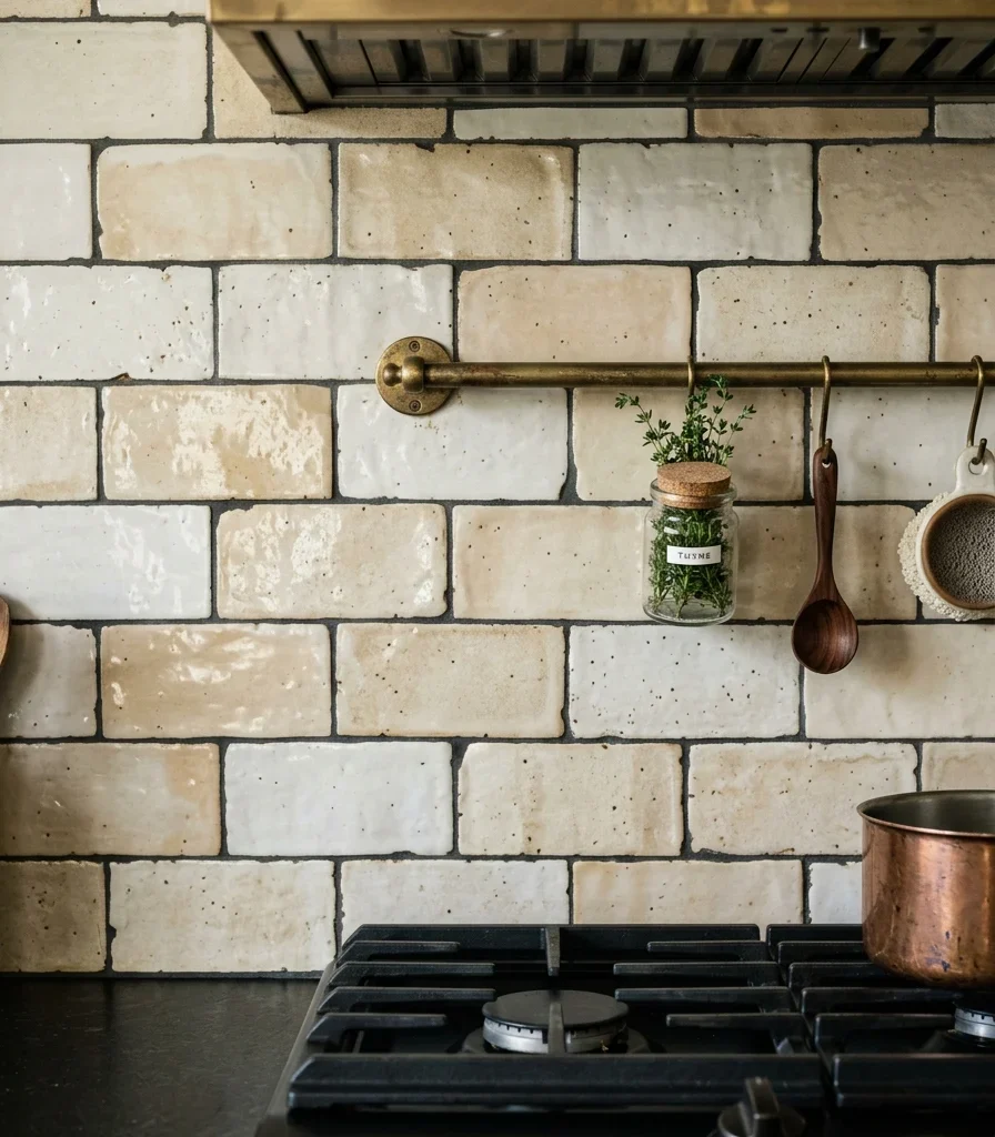 6. Handmade Subway Tile Backsplash