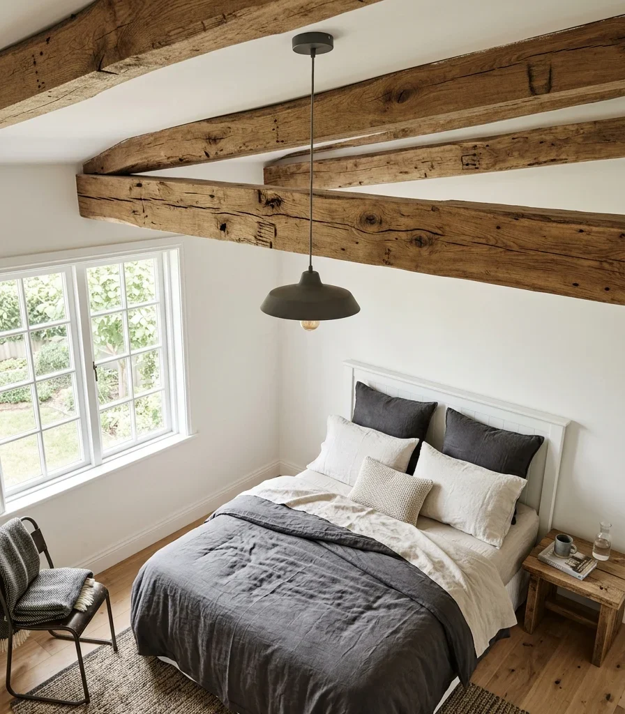 6. Reclaimed Oak Ceiling Beams