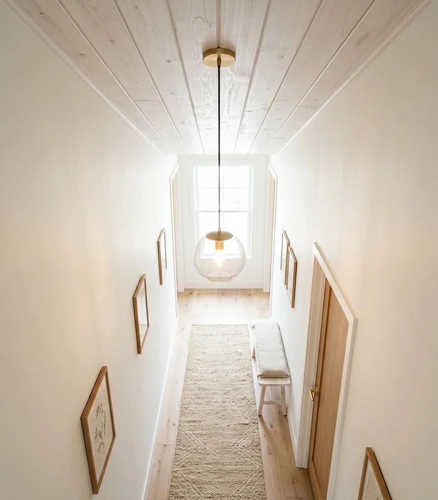 6. Whitewashed Wood Plank Ceiling