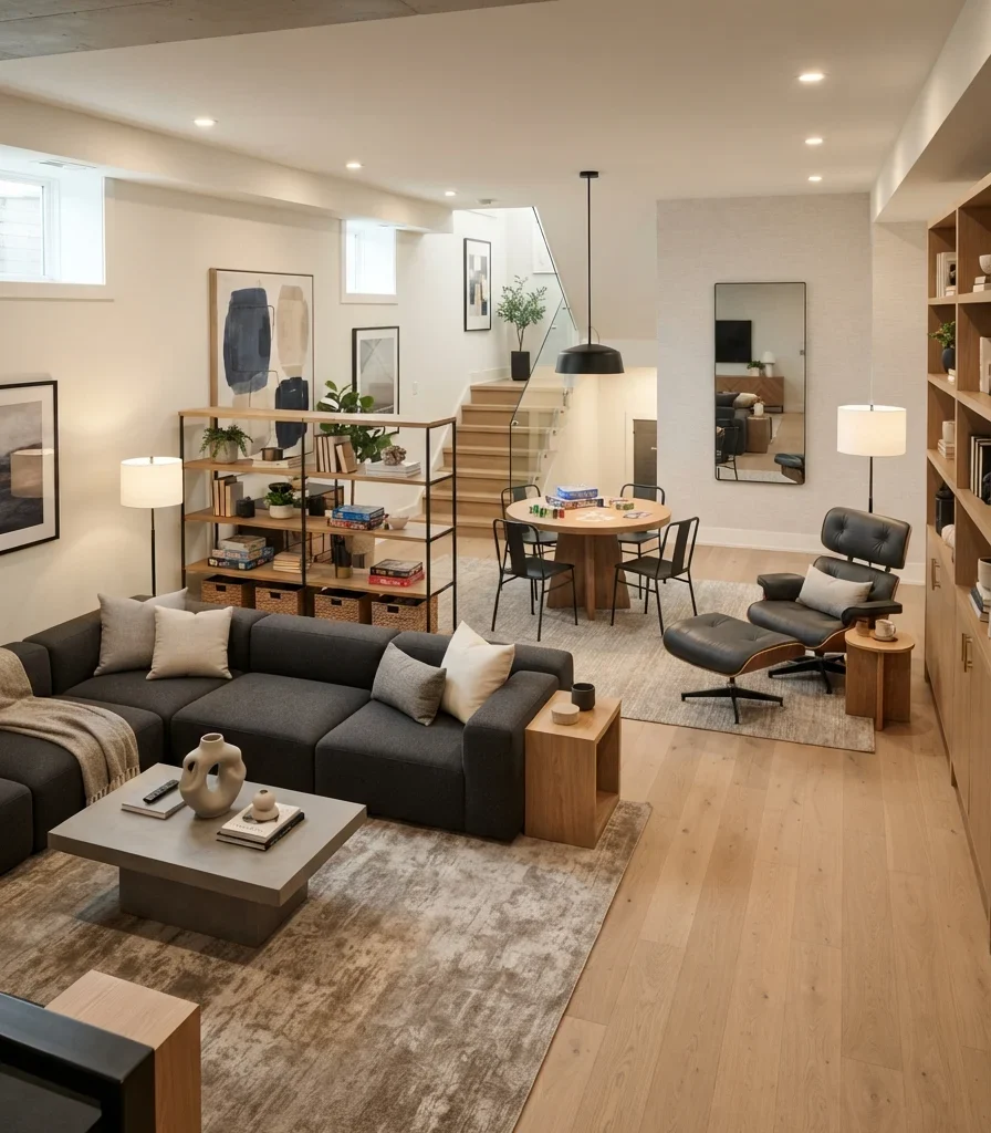6. Zone an Open Basement Without Building Walls