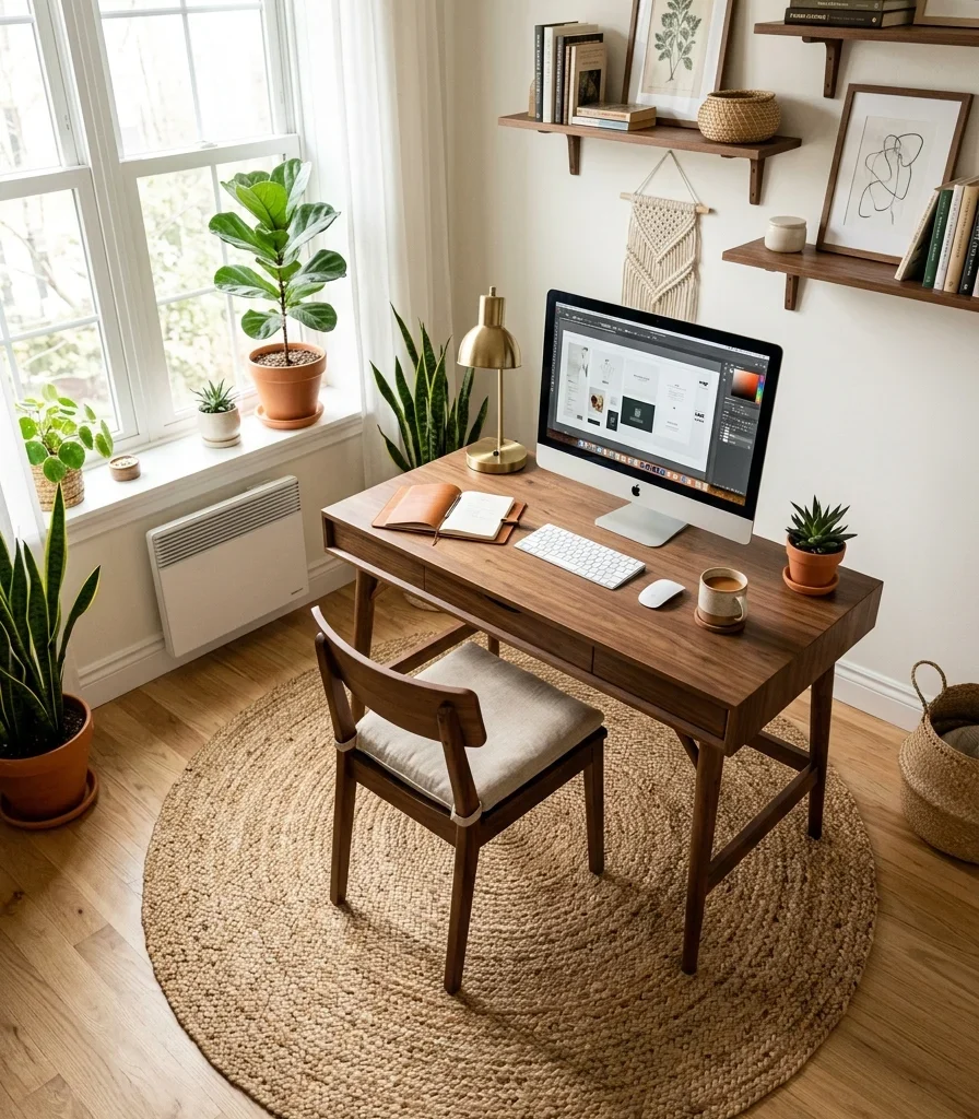 7. A Jute Rug to Ground the Room Underfoot