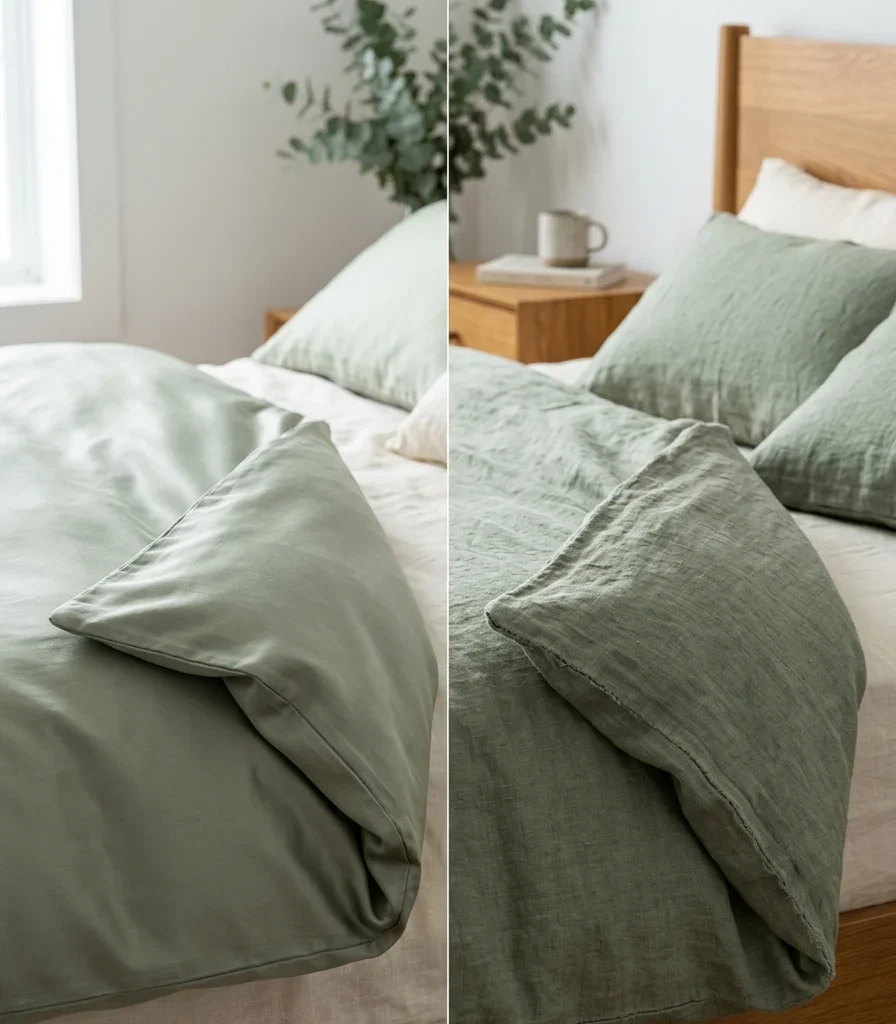 7. Cotton Sateen vs Linen Duvet Cover for Breathable Comfort