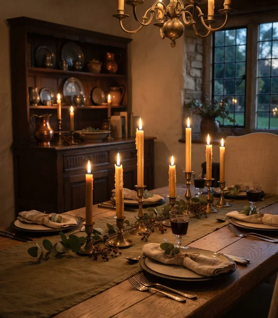 7. Create a Candlelit Dining Atmosphere