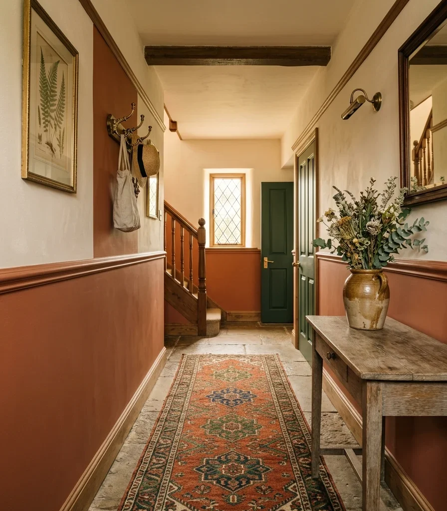 7. Warm Terracotta and Cream Layered Palette