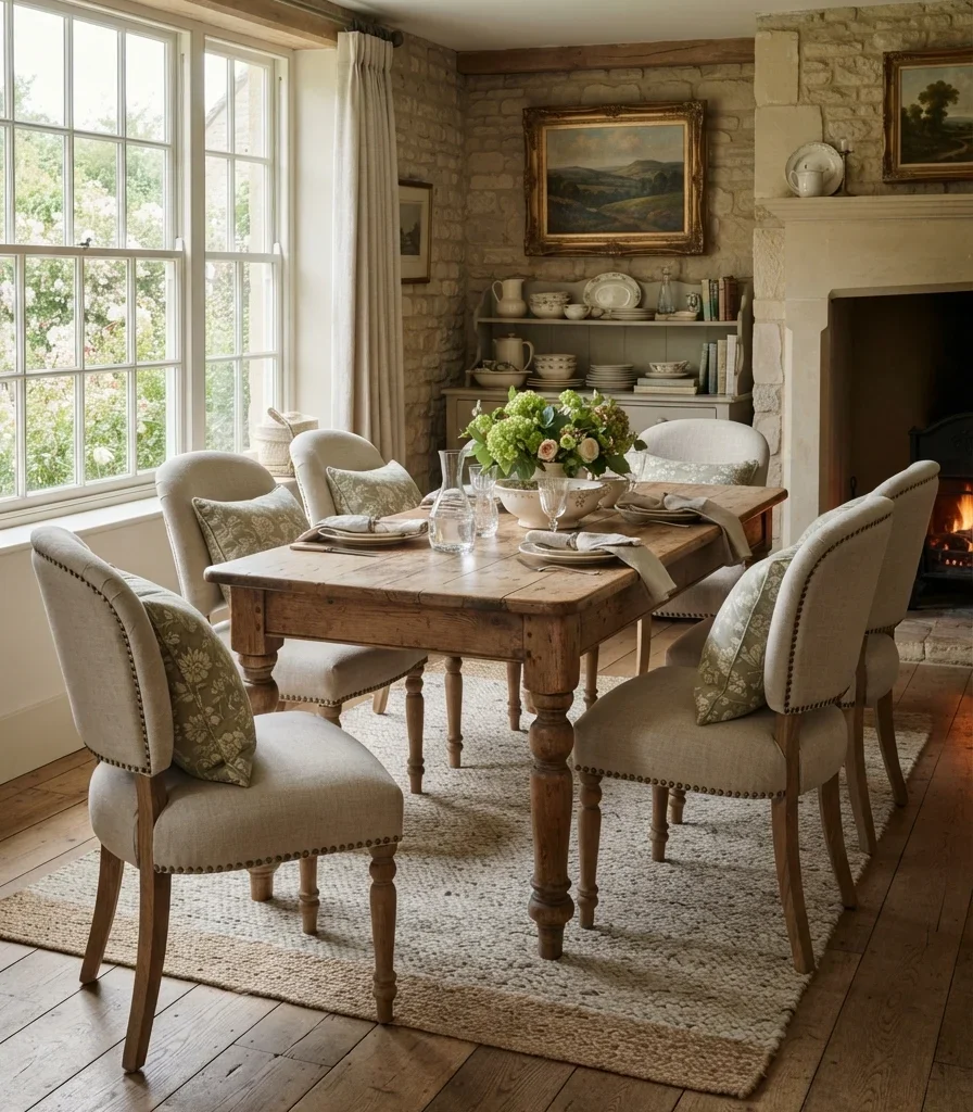 8. Choose Upholstered Chairs With Traditional Profiles