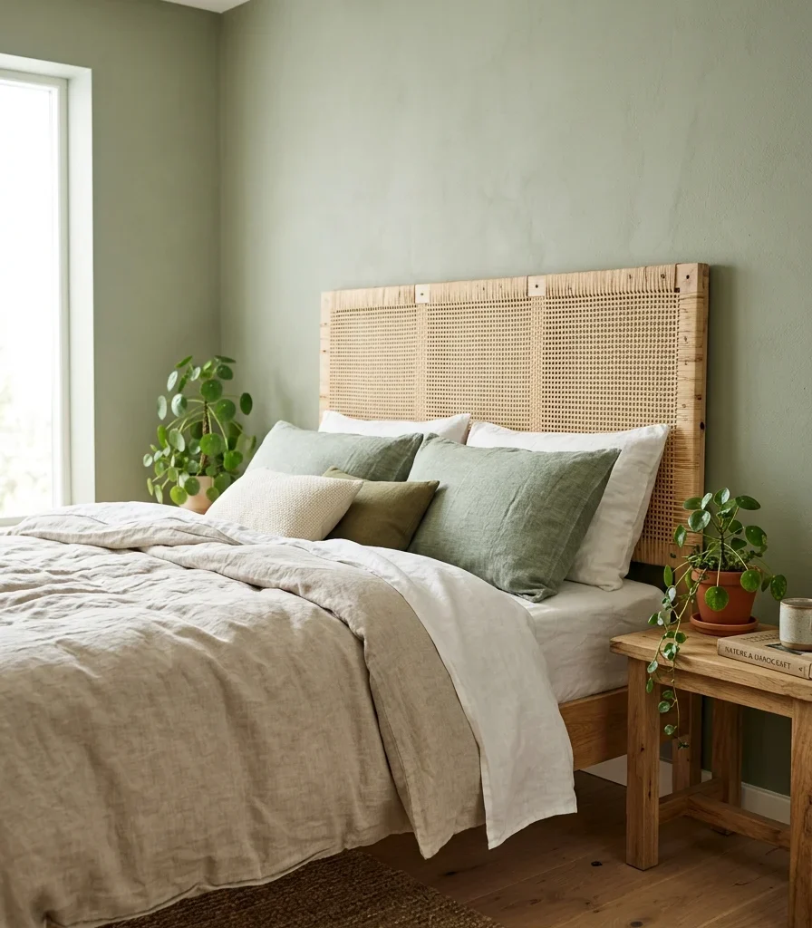 8. Unfinished Rattan Headboard