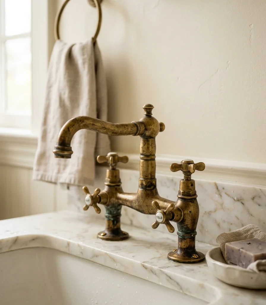8. Unlacquered Brass Fixtures That Age Into Character