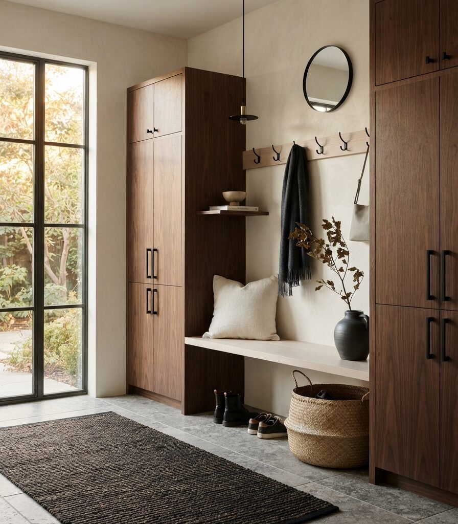 9. Walnut and White Oak Wood Combination