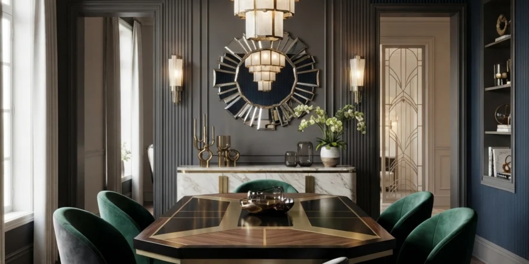 23 Art Deco Dining Room Design Ideas