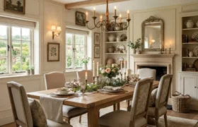 20 The Timeless Elegance of an English Countryside Dining Room