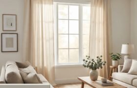 13 How to Make No Sew Drop Cloth Curtains