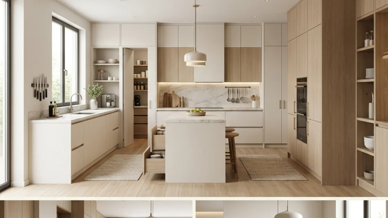 15 Ways to Maximize Space in an Open Plan Kitchen Room