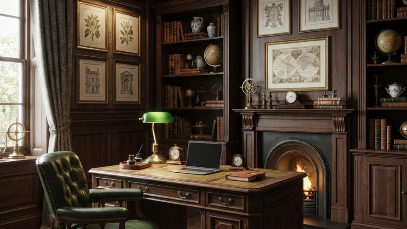 19 Victorian Style Home Office Ideas to Master the Art of Timeless Workspaces