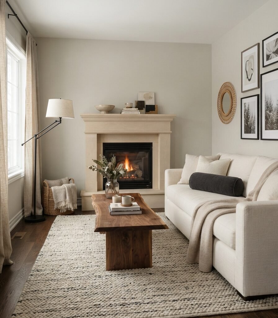 10. Balboa Mist OC-27 for a Pale Greige Winter Living Room
