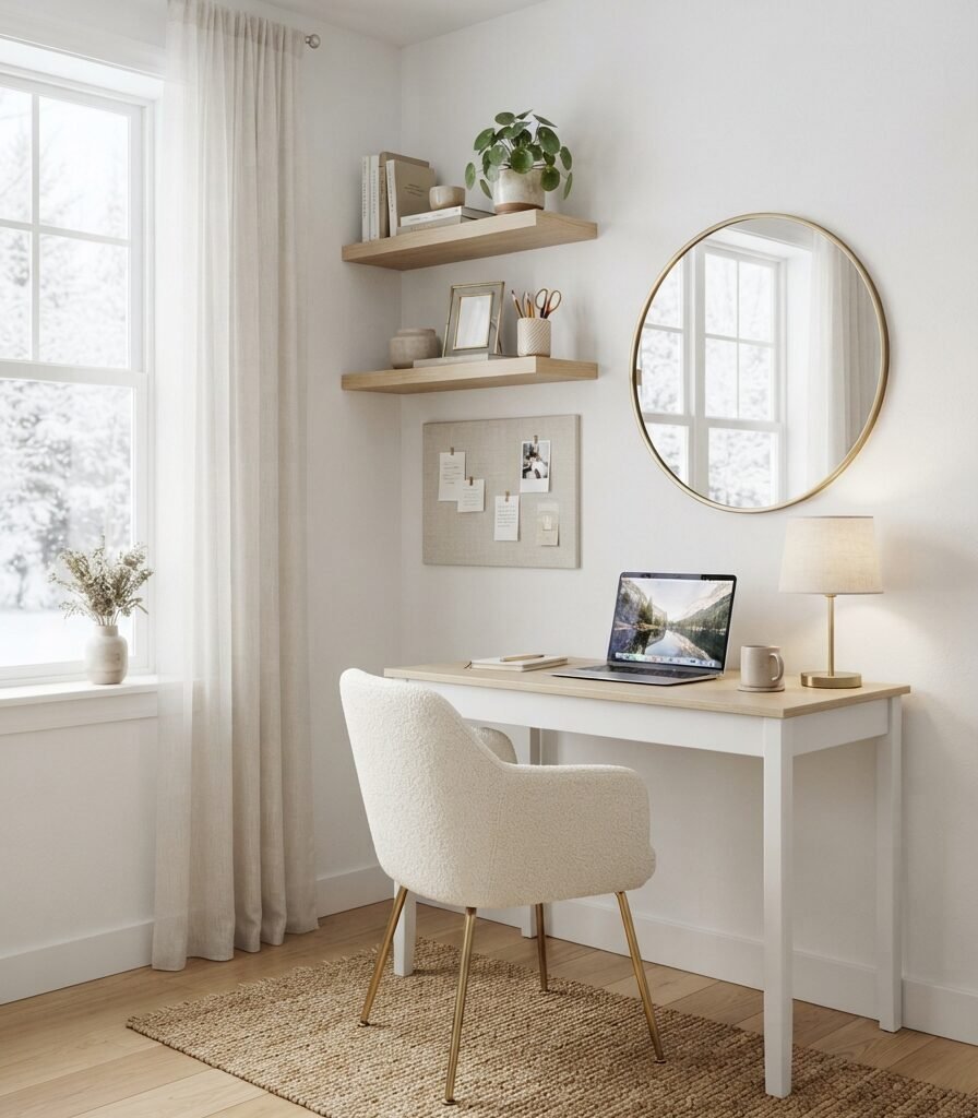 7. Benjamin Moore Simply White OC-117 for a Small Winter Room